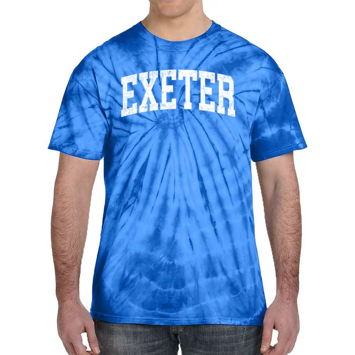 Exeter Pennsylvania Pa Vintage Athletic Sports Black Design Funny Gift Tie-Dye T-Shirt