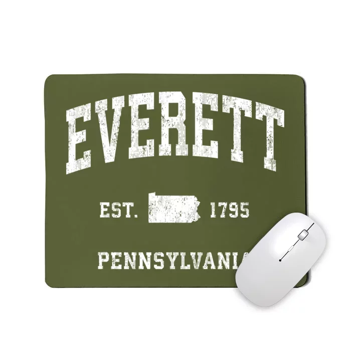 Everett Pennsylvania Pa Vintage Athletic Mousepad