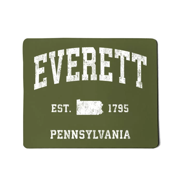 Everett Pennsylvania Pa Vintage Athletic Mousepad