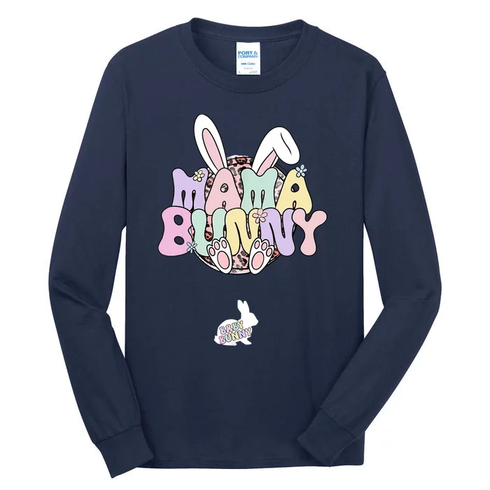 Easter Pregnancy Quote Pregnant Mom Mama Bunny Baby Bunny Tall Long Sleeve T-Shirt