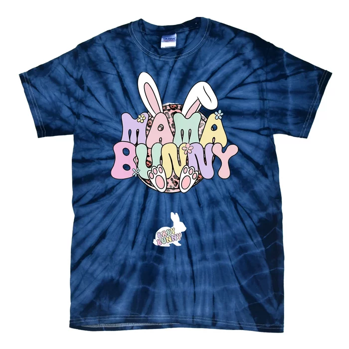 Easter Pregnancy Quote Pregnant Mom Mama Bunny Baby Bunny Tie-Dye T-Shirt