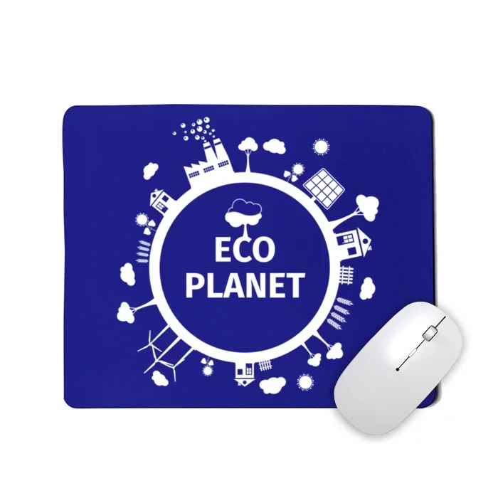 Eco Planet Renewable Energy Solar Wind Clean Air Water Peace Gift Mousepad