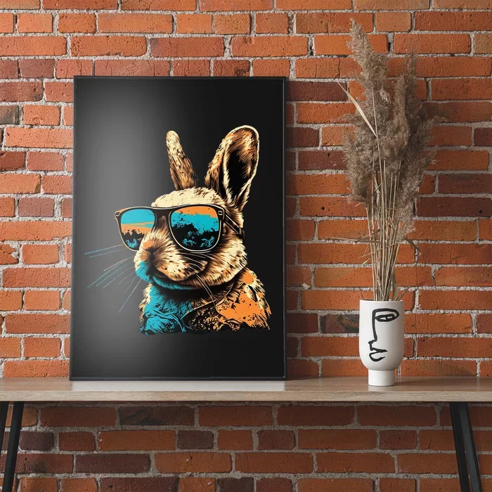 Easter Party Rabbit Happy Easter Bunny rabbit Poster