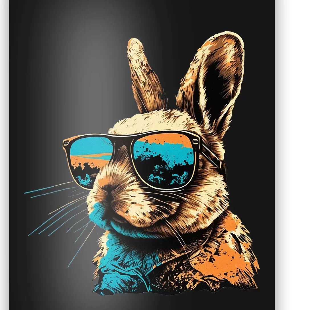 Easter Party Rabbit Happy Easter Bunny rabbit Poster