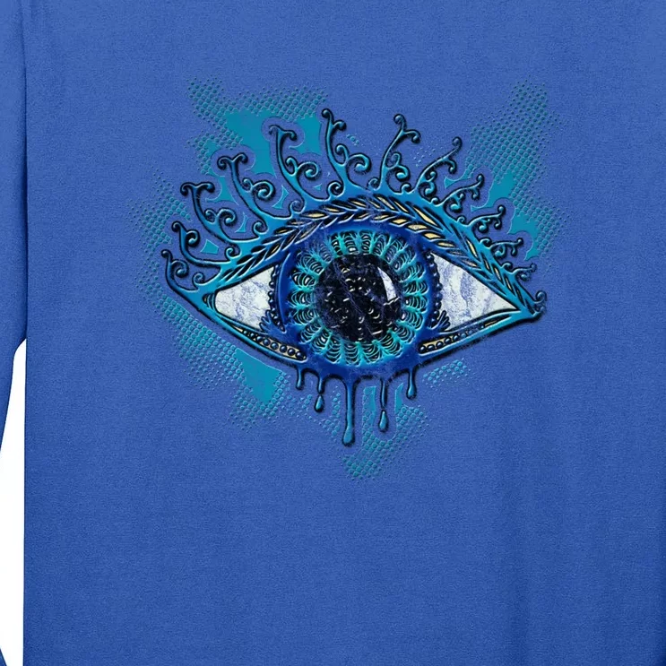 Eye Protection Symbol Magic Wisdom Light Amulet Horus Yoga Gift Tall Long Sleeve T-Shirt