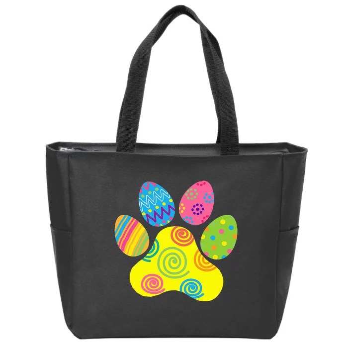 Easter Pet Sitter Paw Art Bunny Ears Eggs Funny Zip Tote Bag