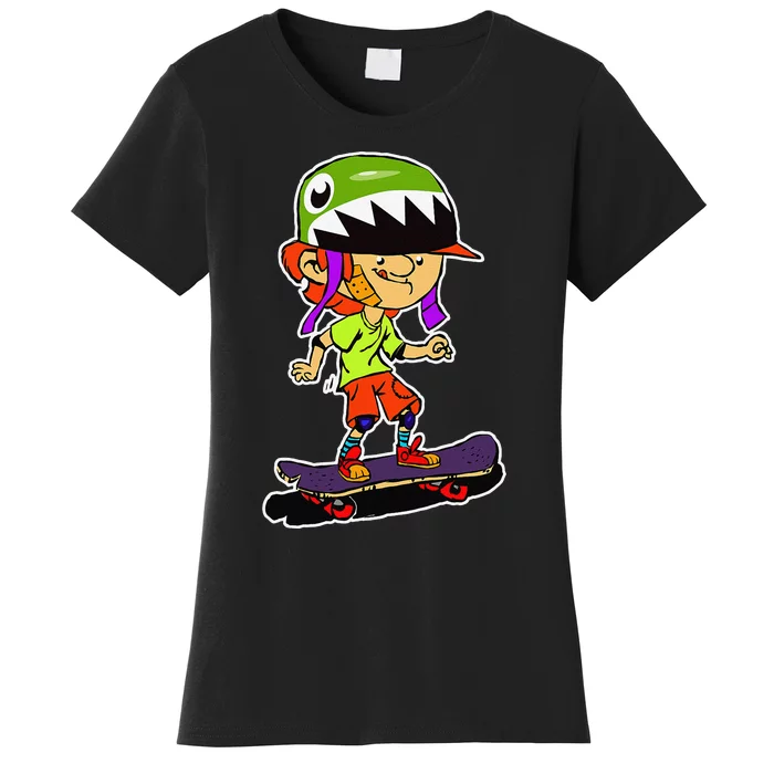 Early Passion Skateboard Funny sport lover Women's T-Shirt