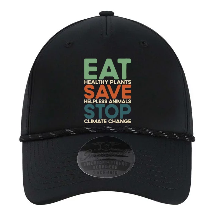 Eat Plants Save Animals Quote Stop Climate Change Gift Performance The Dyno Cap