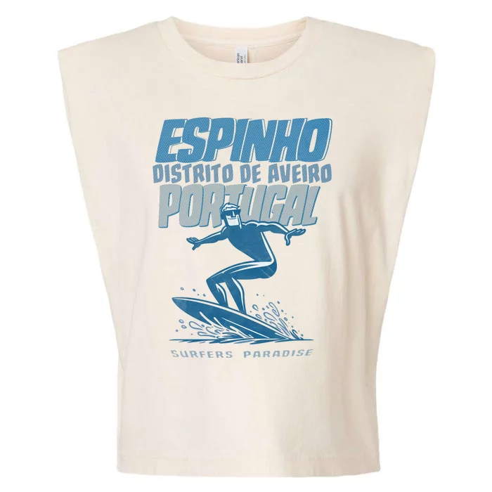 Espinho Portugal Surf Spot Garment-Dyed Women's Muscle Tee