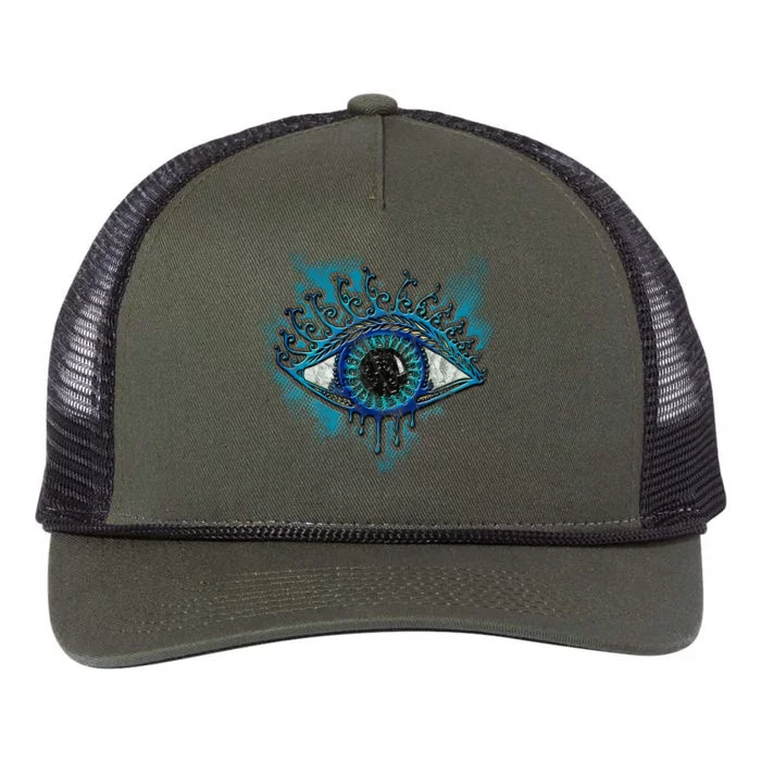 Eye Protection Symbol Magic Wisdom Light Amulet Horus Yoga Meaningful Gift Retro Rope Trucker Hat Cap