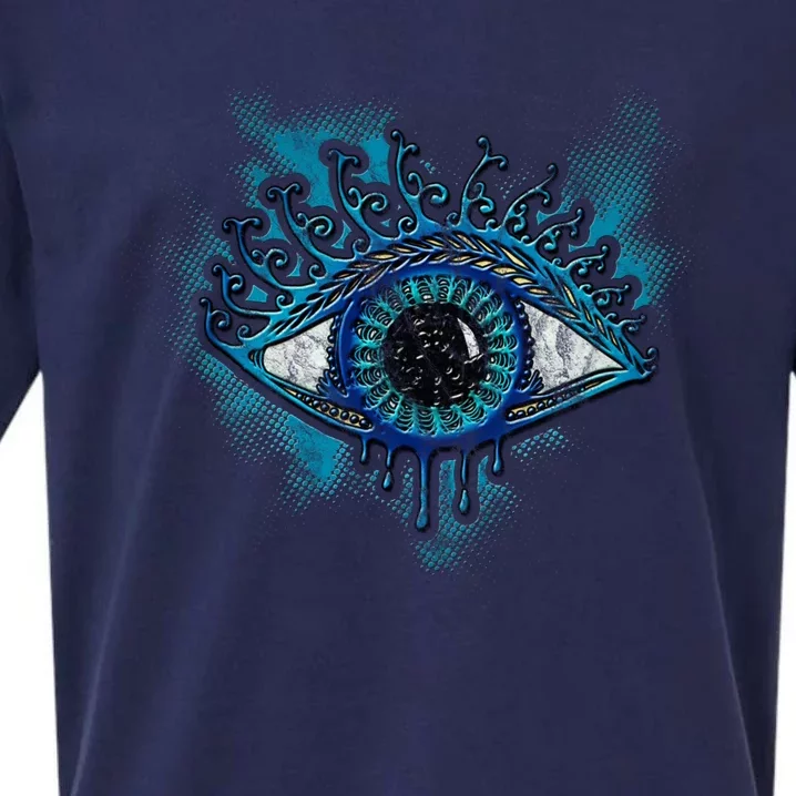 Eye Protection Symbol Magic Wisdom Light Amulet Horus Yoga Meaningful Gift Sueded Cloud Jersey T-Shirt