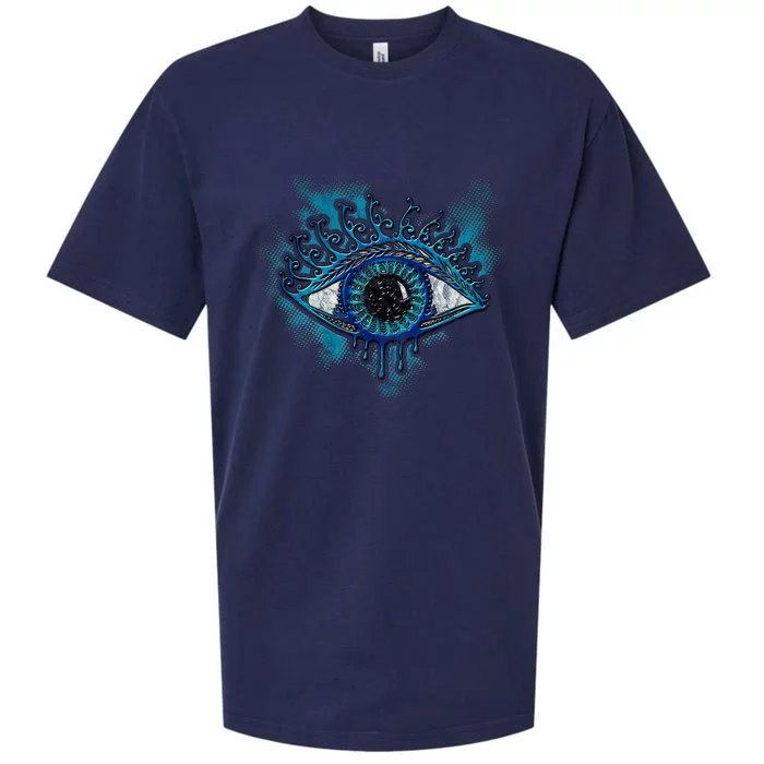 Eye Protection Symbol Magic Wisdom Light Amulet Horus Yoga Meaningful Gift Sueded Cloud Jersey T-Shirt