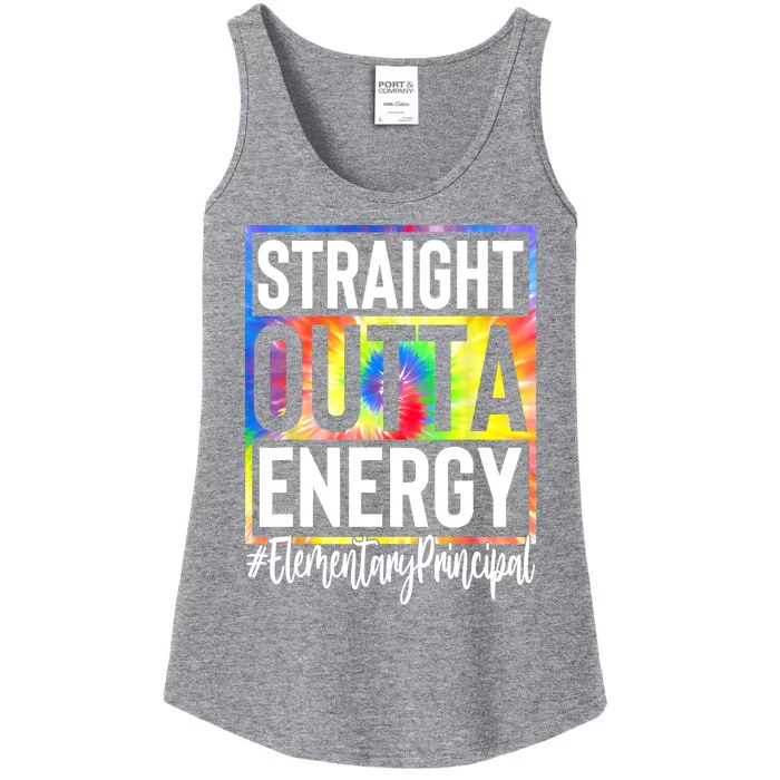 Elementary Principal Straight Outta Energy Ladies Essential Tank