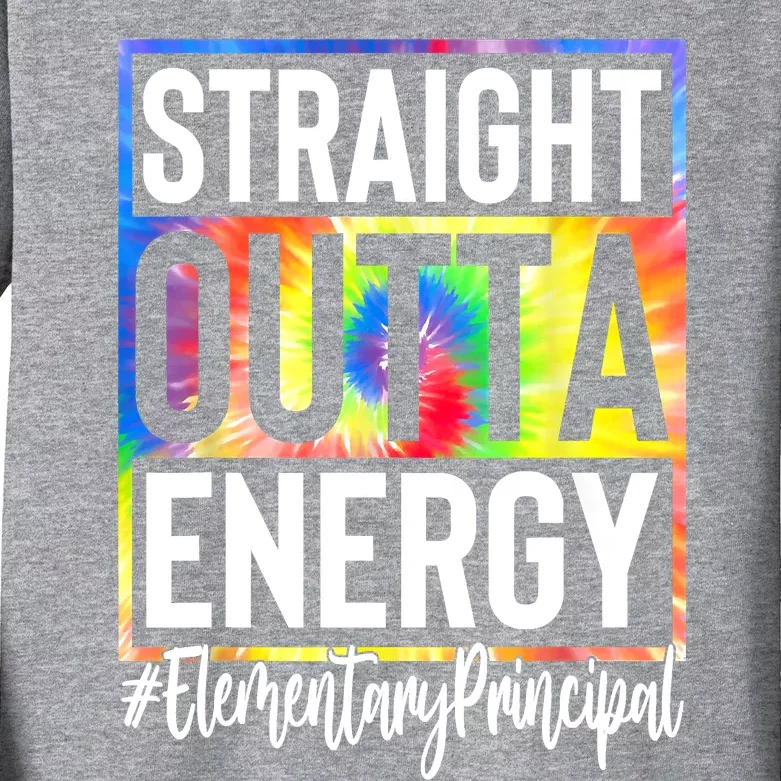 Elementary Principal Straight Outta Energy Kids Long Sleeve Shirt