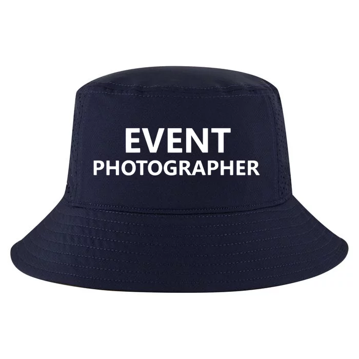 Event Photographer Staff Job Uniform BACK PRINTED Cool Comfort Performance Bucket Hat