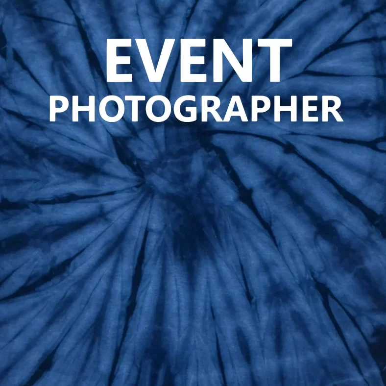 Event Photographer Staff Job Uniform BACK PRINTED Tie-Dye T-Shirt