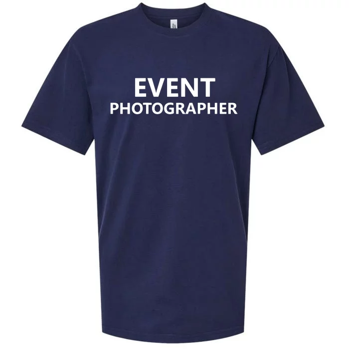 Event Photographer Staff Job Uniform BACK PRINTED Sueded Cloud Jersey T-Shirt