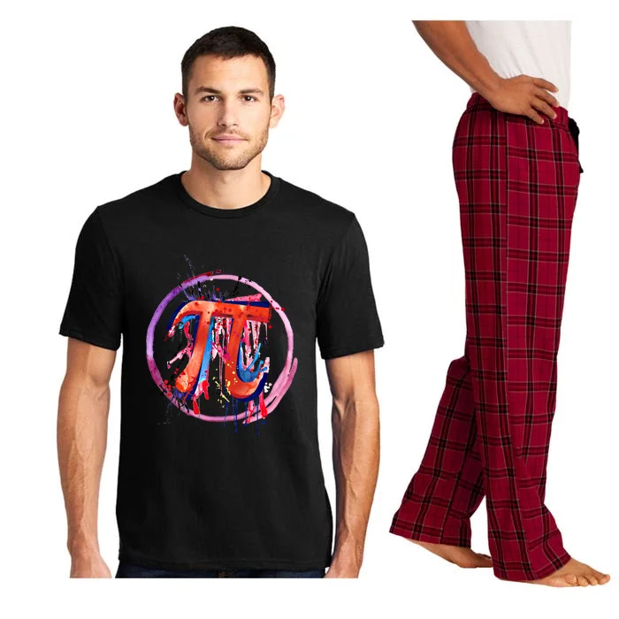 Emotional Pi Symbol Action Painting Art Gift Pajama Set