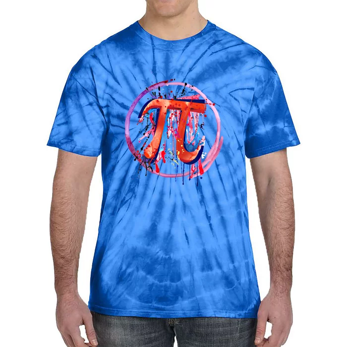 Emotional Pi Symbol Action Painting Art Gift Tie-Dye T-Shirt