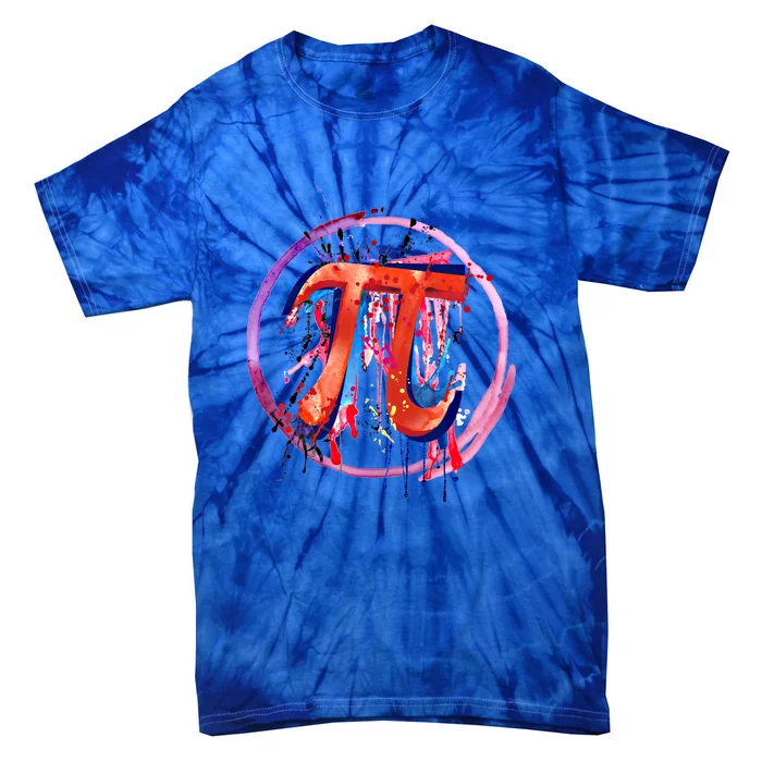 Emotional Pi Symbol Action Painting Art Gift Tie-Dye T-Shirt