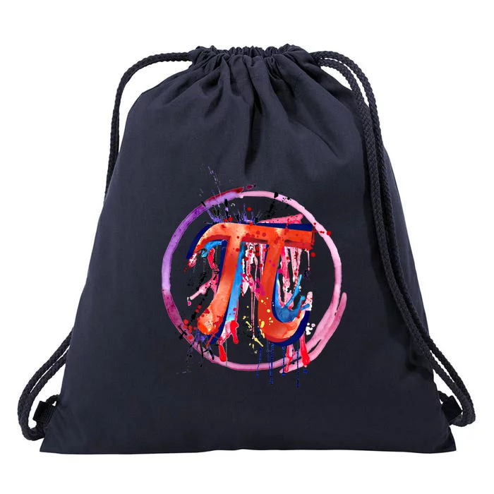 Emotional Pi Symbol Action Painting Art Gift Drawstring Bag