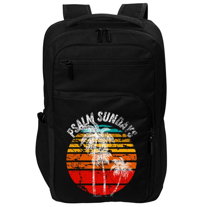 Easter Palm Sunday Psalm Sundays Retro Sunset Christian Gift Impact Tech Backpack