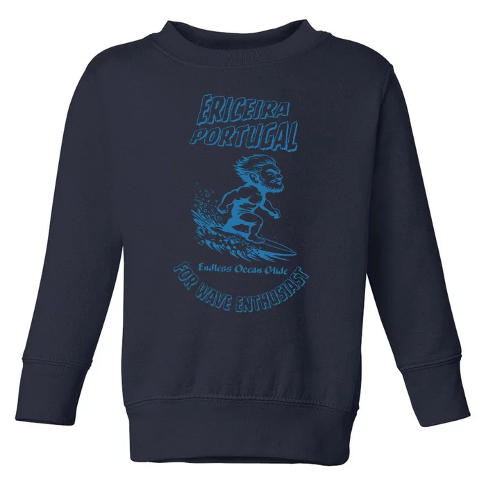 Ericeira Portugal Surfer Toddler Sweatshirt