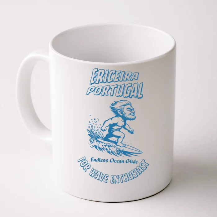 Ericeira Portugal Surfer Front & Back Coffee Mug