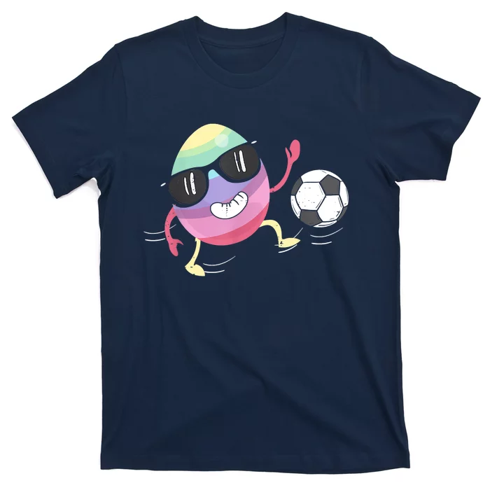 Eggs Playing Soccer Easter Day Men Vintage T-Shirt