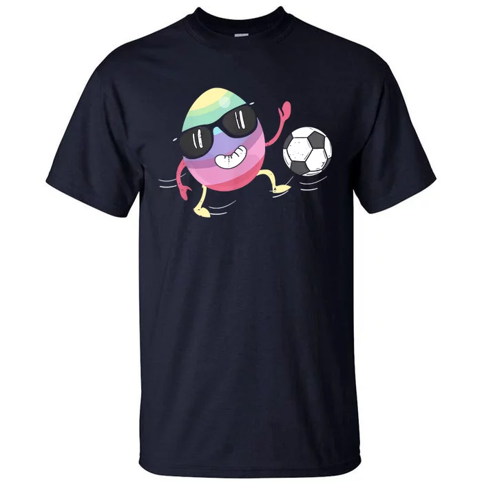 Eggs Playing Soccer Easter Day Men Vintage Tall T-Shirt