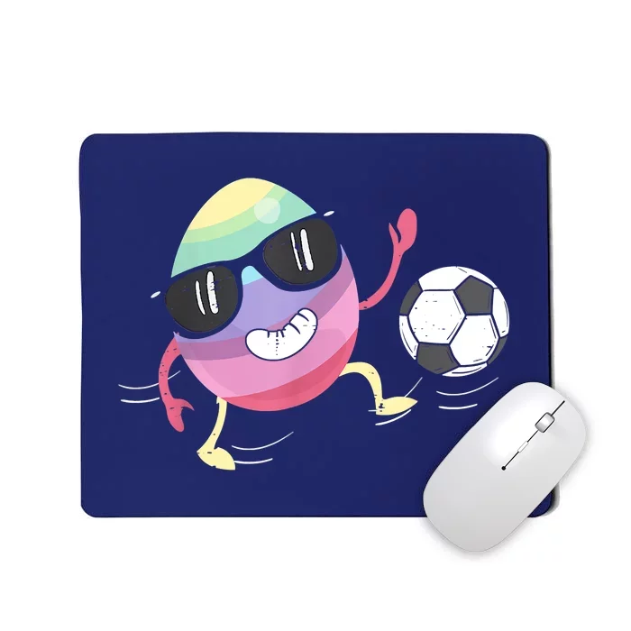 Eggs Playing Soccer Easter Day Men Vintage Mousepad