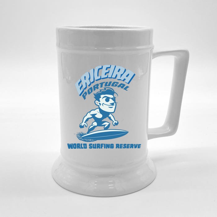 Ericeira Portugal Surfer Front & Back Beer Stein