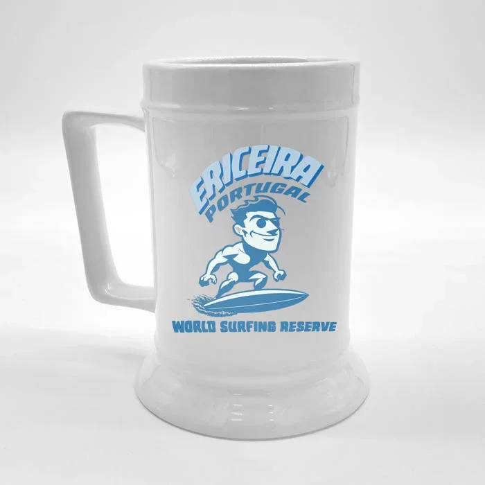 Ericeira Portugal Surfer Front & Back Beer Stein