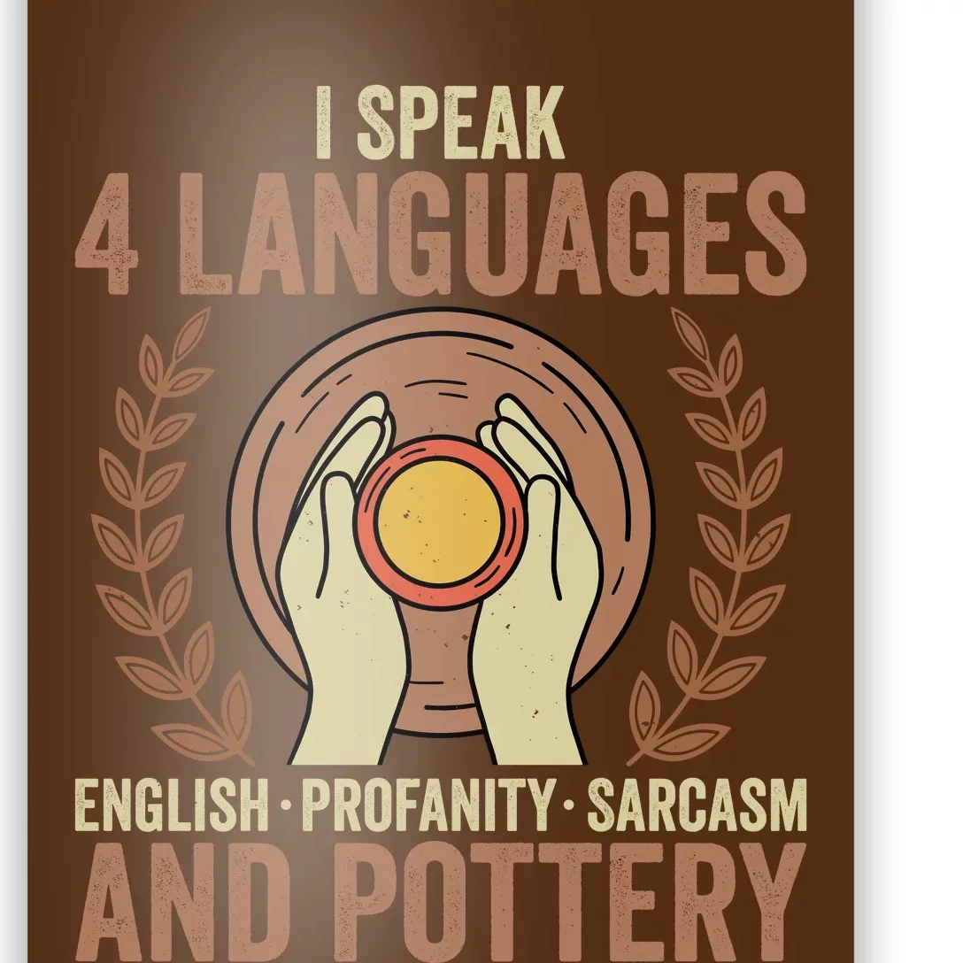 English Profanity Sarcasm And Pottery Poster