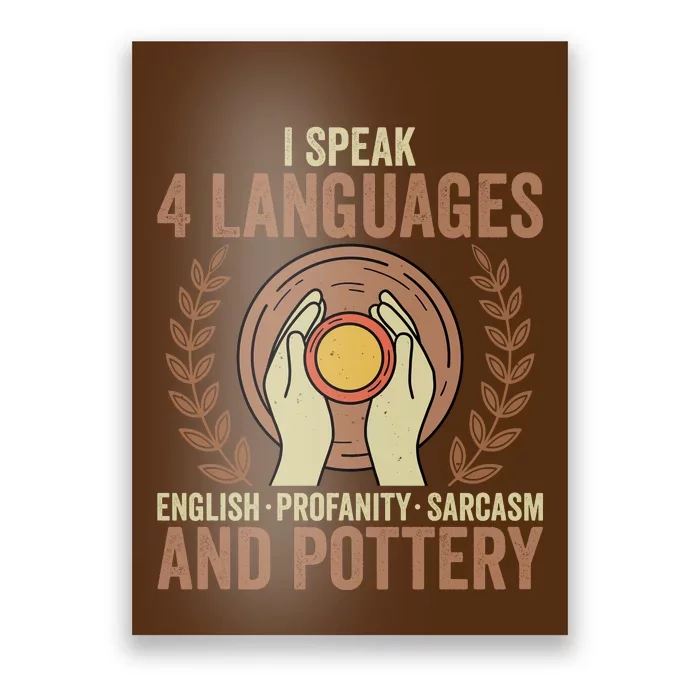 English Profanity Sarcasm And Pottery Poster