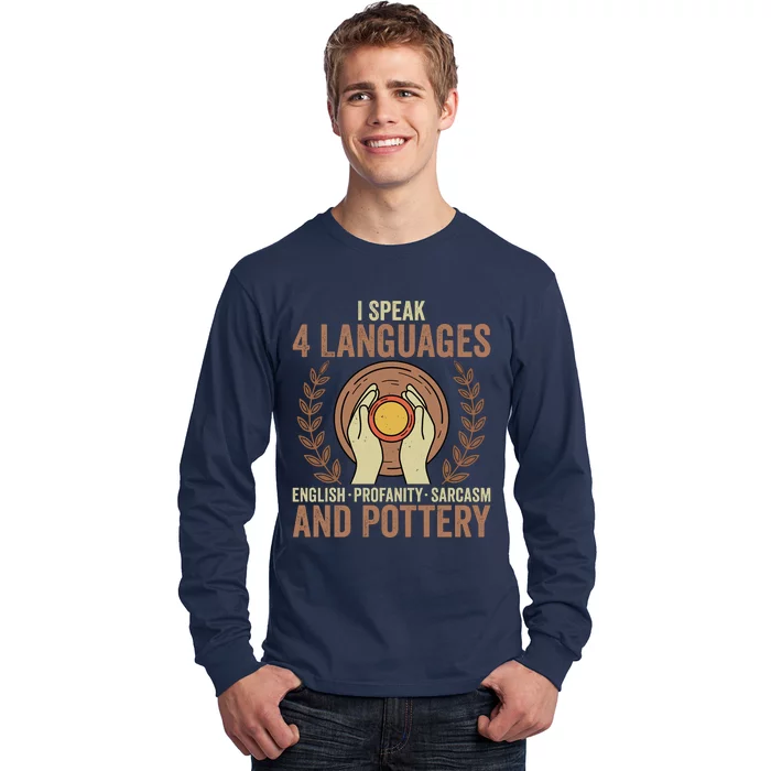 English Profanity Sarcasm And Pottery Long Sleeve Shirt