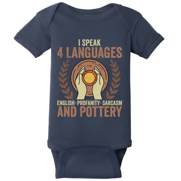 English Profanity Sarcasm And Pottery Baby Bodysuit