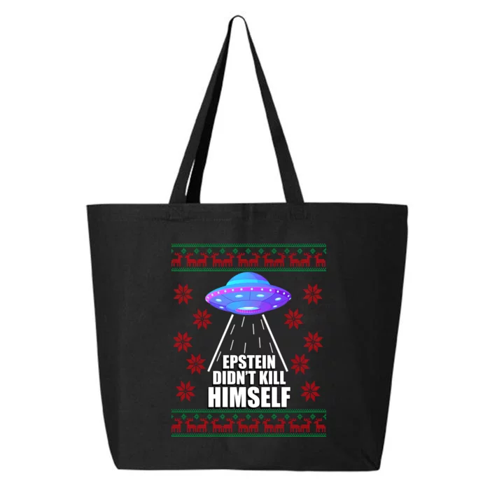 Epstein Didn't Kill Himself UFO Ugly Christmas 25L Jumbo Tote