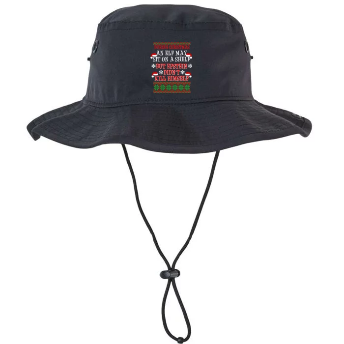 Epstein Didn't Kill Himself Ugly Christmas Legacy Cool Fit Booney Bucket Hat