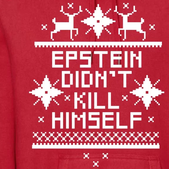 Epstein Didn't Kill Himself Ugly Christmas Sweater Premium Hoodie