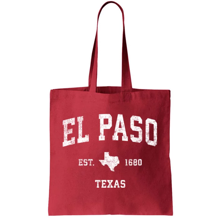 El Paso Texas Tx Vintage Sports Tote Bag