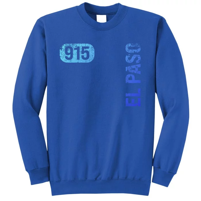 El Paso Texas 915 Area Code Vintage Retro Gift Tall Sweatshirt