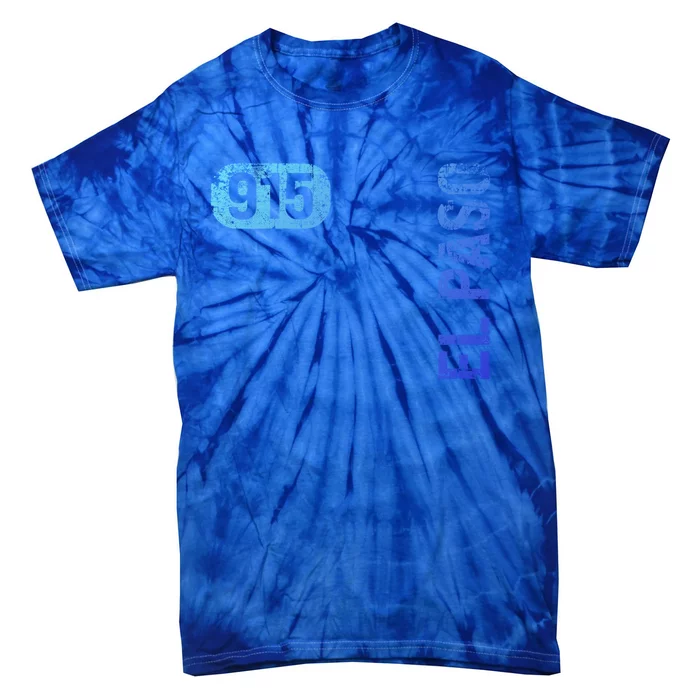 El Paso Texas 915 Area Code Vintage Retro Gift Tie-Dye T-Shirt