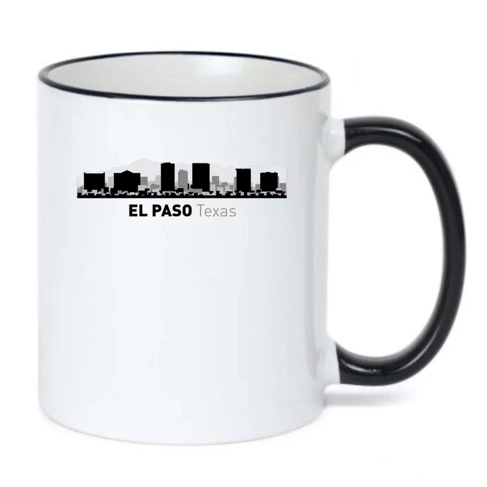 El Paso Texas Skyline Black Color Changing Mug