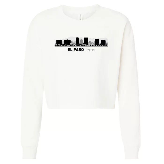 El Paso Texas Skyline Cropped Pullover Crew