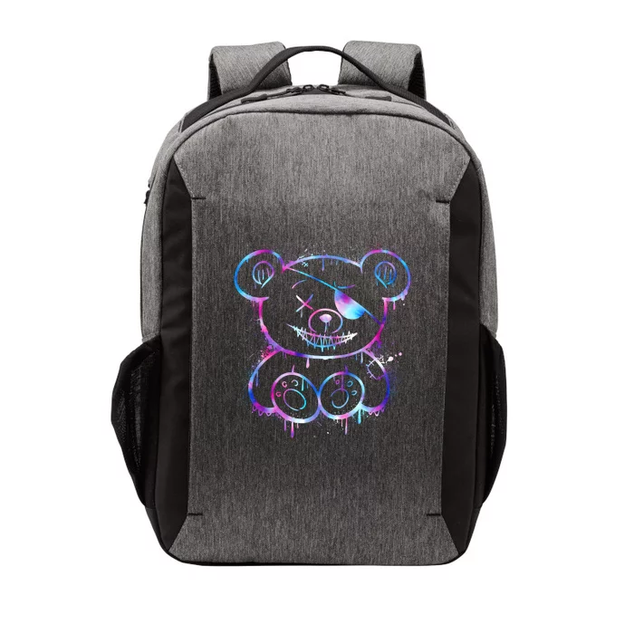 Emo Punk Teddy Bear Graffiti Vector Backpack