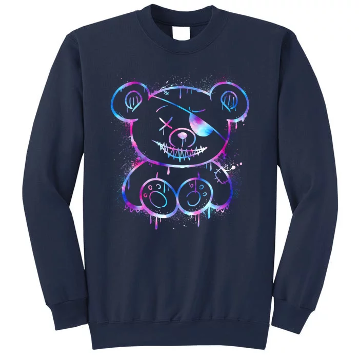 Emo Punk Teddy Bear Graffiti Sweatshirt | TeeShirtPalace
