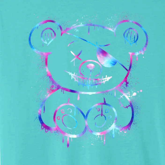 Emo Punk Teddy Bear Graffiti ChromaSoft Performance T-Shirt