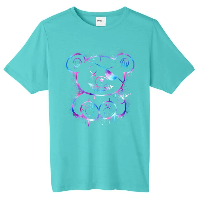 Emo Punk Teddy Bear Graffiti ChromaSoft Performance T-Shirt