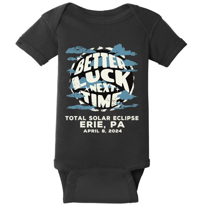 Erie Pa Total Solar Eclipse Cloudy Weather Baby Bodysuit